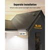 SUPERDANNY Solar Outdoor Flood Lights with 113 Bright LEDs, Motion
