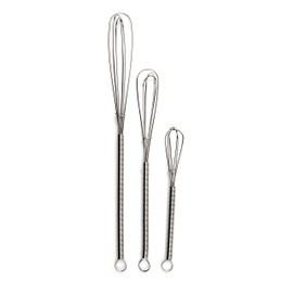 RSVP Endurance 18/8 Stainless Steel Mini Whisks, Set of 3