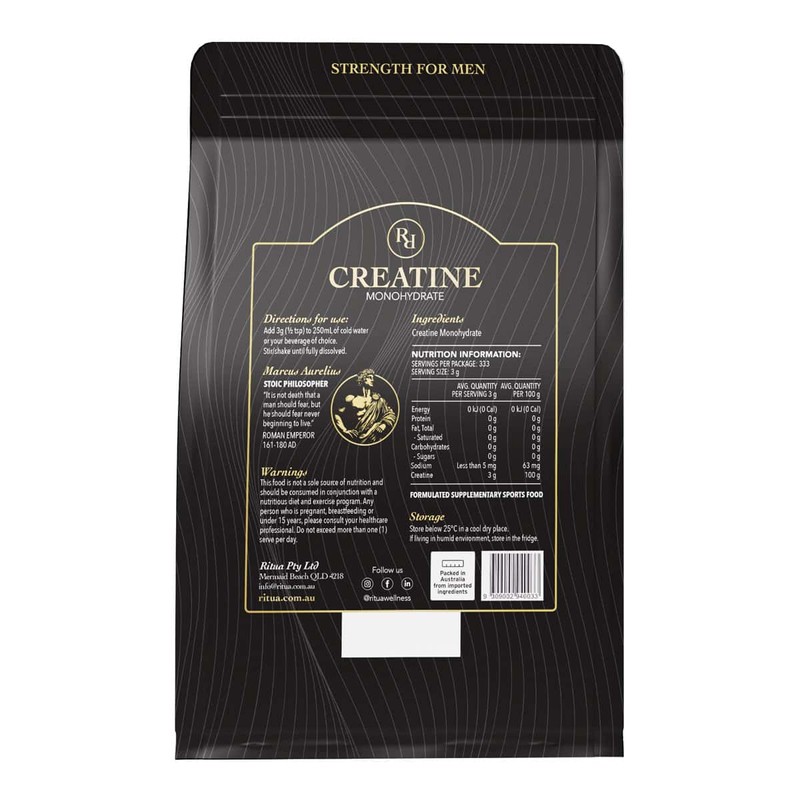 Ritua Creatine Monohydrate - Strength for Men, 1kg