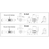 Admiral Locks 1" Tubular Cam Lock, Keyed Alike Removable Key