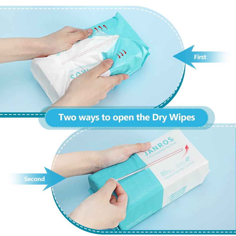 JANORS Disposable Face Towel,Face Wipes Cloths for Washing,Soft Facial Tissue