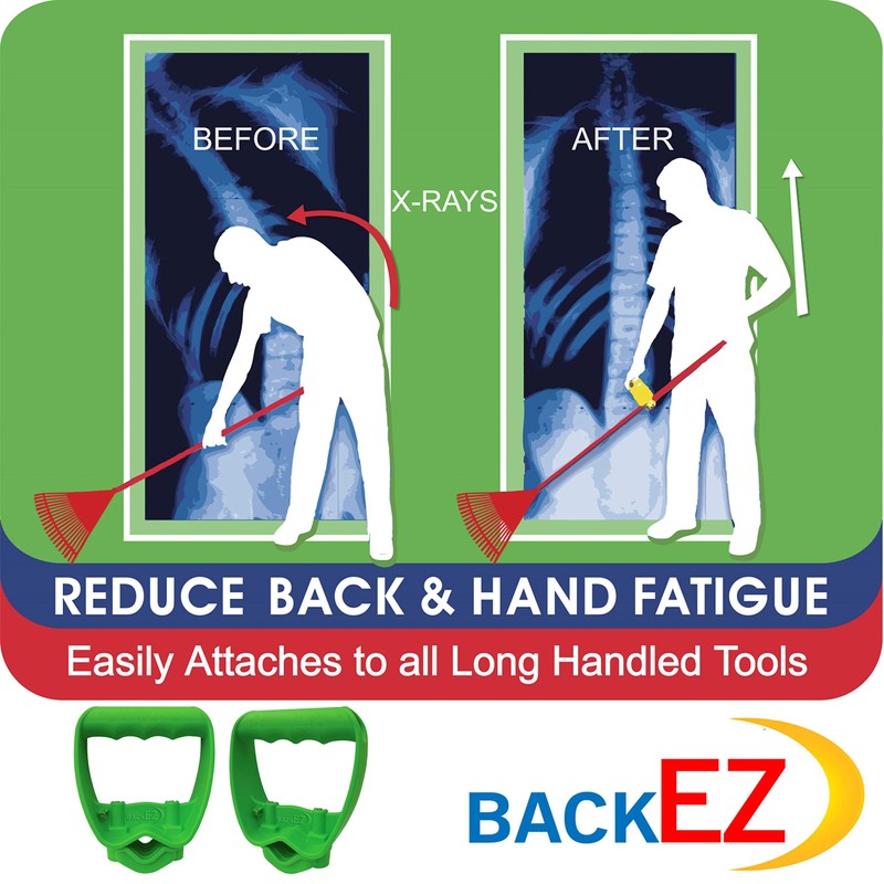 Back-Saving Tool Handle Attachment, EVR-Grip Upgrade, Labor-Saving Ergonomic Shovel Add-on