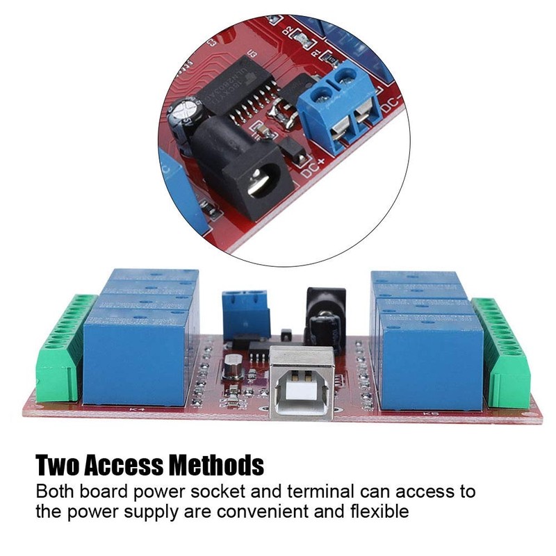 ASHATA 5 V Relay Module, 8 Channel DC 5 V