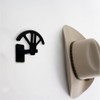 Bantlou Adjustable Cowboy Hat Rack Holder, Wooden Cowboy Hat Wall