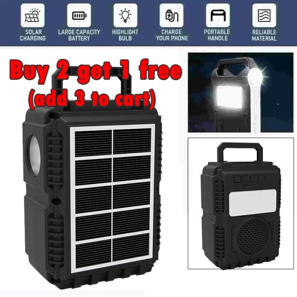 Unbranded Solar Panel Power Generator Kit Portable Power Rechargeable Emergency
