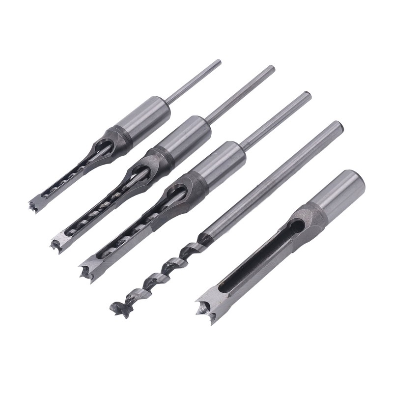 4PCS Woodworking Square Drill Bits Set HSS Wear Resistant 1/4in