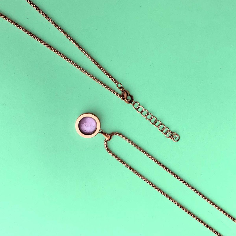 Quiges Gold Stainless Steel 12mm Mini Coin Pendant Holder and