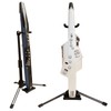 Rayzm Electric Wind Instrument Stand, Adjustable Portable Folding Metal Aerophone