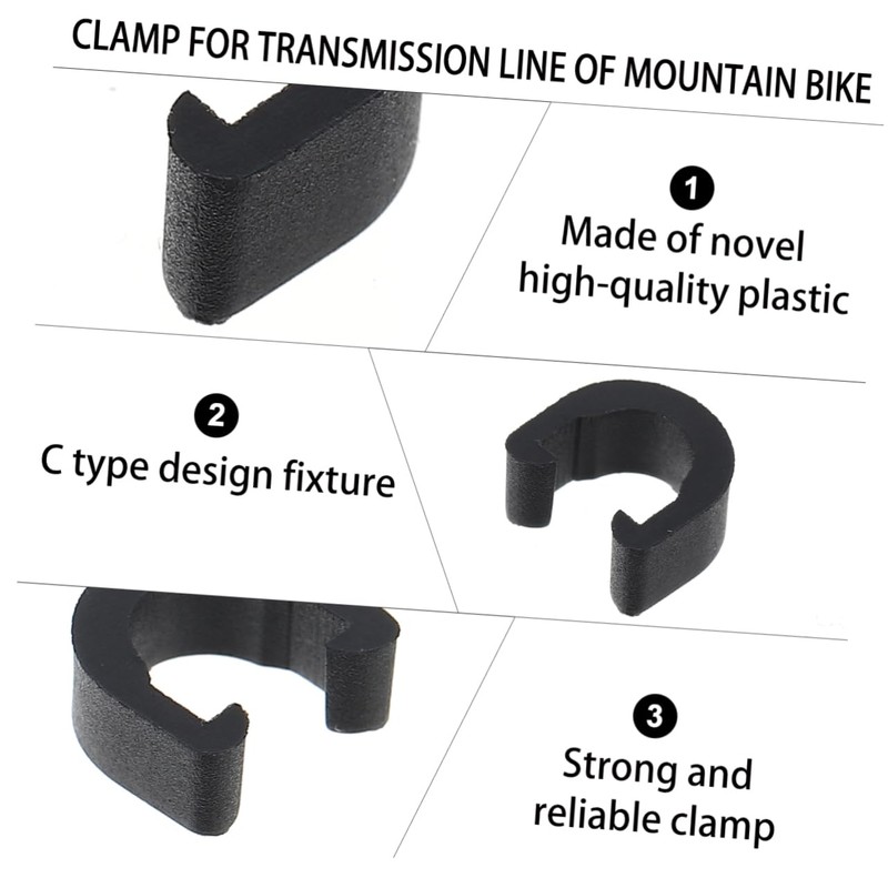 SUPVOX Brake Gear Cable C-Clips 60 Pcs Bike Frame C-Clips