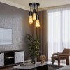 SERBASIC Ceiling Lights Fittings 3 Way Ceiling Light with E27