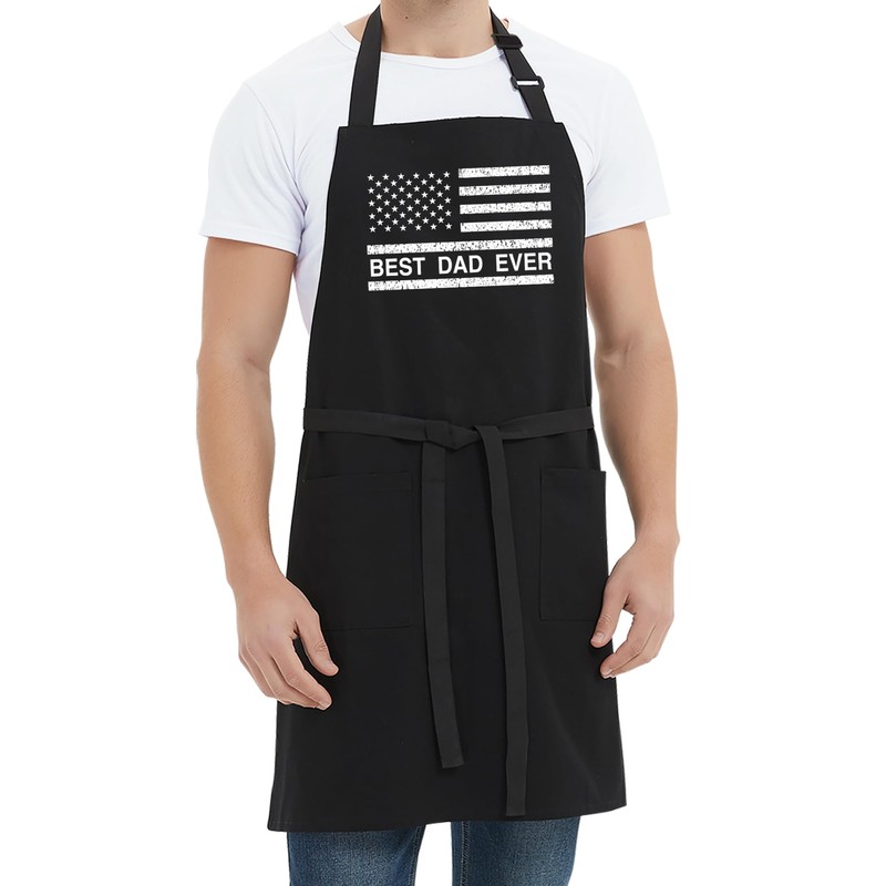 Cooking Aprons for Dad - Men's Funny Chef BBQ Grill
