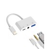 Lightning to USB Converter Adapter Simultaneous USB 3.0 Charging 3.5mm