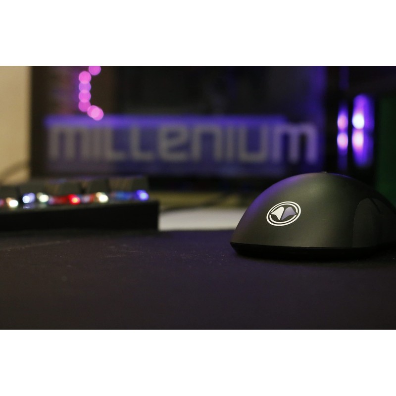 MILLENIUM Gaming Maus in Schwarz - High Performance USB Gaming