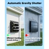 8'' Upgraded Shutter Exhaust Fan with Thermostat & Remote, 760CFM