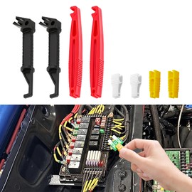 8PCS Fuse Puller, Mini Plastic Fuse Removal Tools for Car, C ar F use Pull-Out Tools for Automotive Boat Motorcycle Truck Blade F use Mini Standard Fu se Replacement
