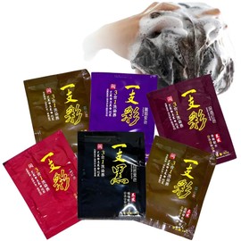 12pcs Shampoo Tinte Instantaneo Organico Natural Jengibre Cubre Canas Cambia Color Cabello Shampoo Extractos Naturales Sin Químicos Paquete Cuidado del Cabello (Castaño)