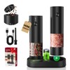 CIRCLE JOY Electric Salt and Pepper Grinder Set with Charging