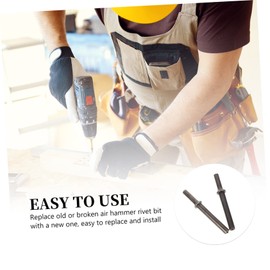 Mikinona Sturdy Rivet Hammer Head 2pcs Air Rivet Hammers Half Hollow Solid 10mm 4mm Handles for Doors Vehicles