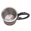 Viking Beer Mug with Handle 304 Stainless Steel Double Wall