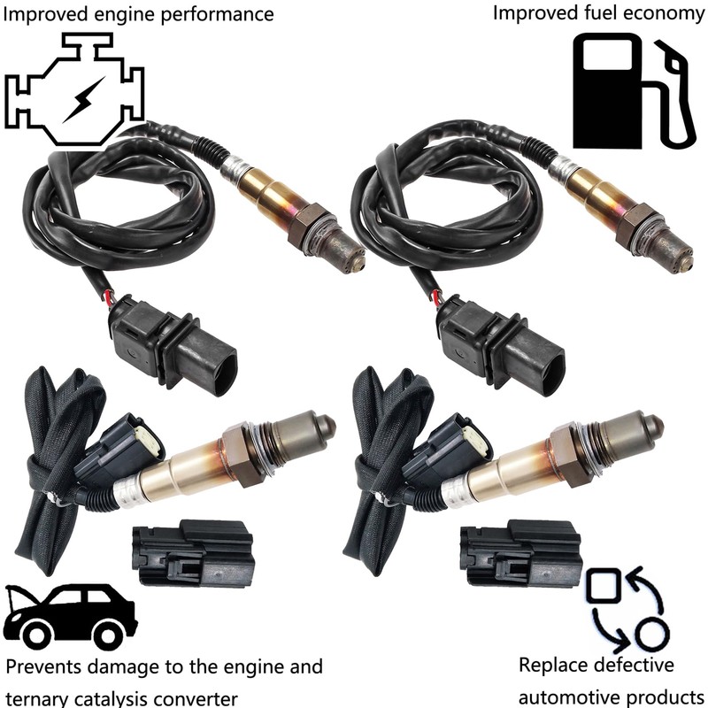 Dropwater 2 Pairs Upstream and Downstream O2 Oxygen Sensors Replacement