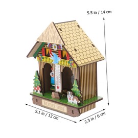 BESPORTBLE 1Pc Stylish Wall Hanging Barometer Hygrothermograph Practical Temperature and Humidity for Home Use Durable Household Barometer Random Color Random Color