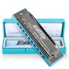 East top Blues Harmonica, Diatonic 10 Holes C Key Happy