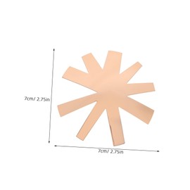 Mikinona Nail Plate Nail Tools for Nail Art Nail French Tip Tools Nails Tip Nail Tool Nail Accessories for Nail Art Nail Shaper Tool Nail Templates for French Nails Iron Golden