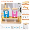 RoleDes Liquid Laundry Detergent Dispenser Set with Shelf and Bamboo