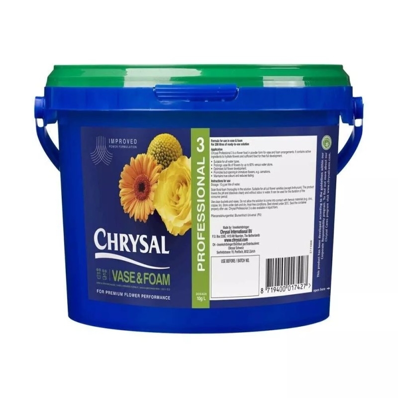 Chrysal Clear Professional #3 Vase Solution 10 lb. - Powder