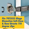 Impresa [50 Pack] Impresa Cabinet Restrictor Clips for Blum 70T3553