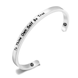 PLITI To Thine Own Self Be True AA Jewelry Gifts for Women Addiction Recovery Gifts