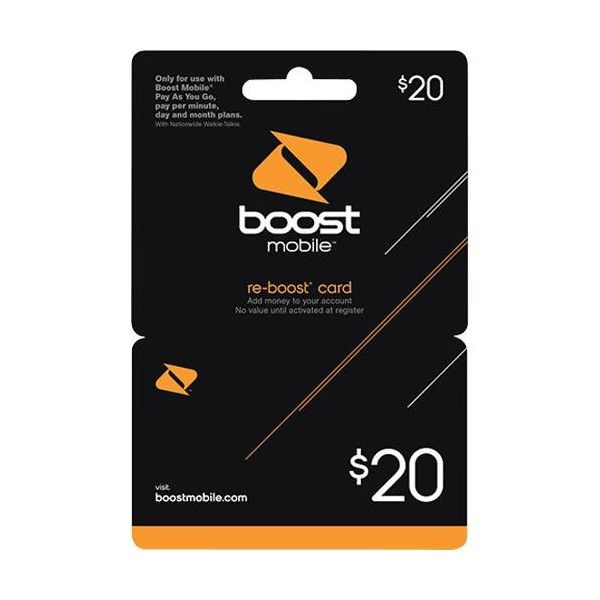 Boost Mobile 20 Dollars Re-Boost Card