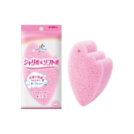 キクロンファイン お風呂グッズ シャリ感&ソフト感 ダブルボディスポンジ