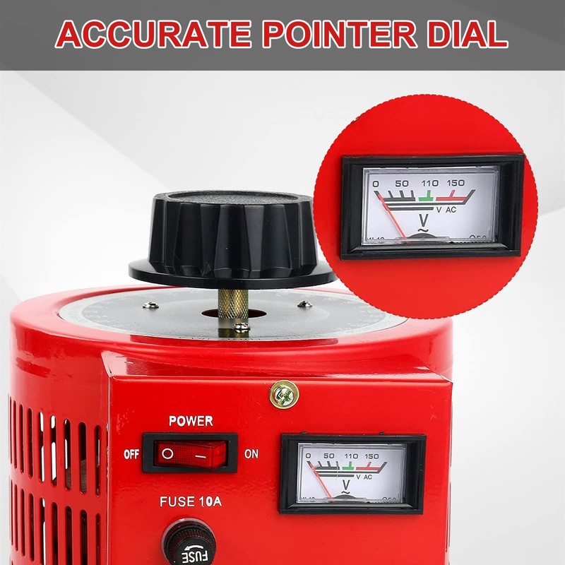 YaeCCC Voltage Transformer 10 Amp Auto AC Variable Voltage Converter,1000VA,0~130