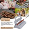 PEOUWNES Large Kebab Maker Press, Gray Plastic Kabab, Manual Kabob