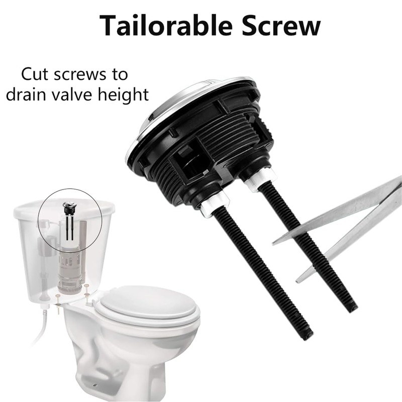 38mm Toilet Flush Button Adjustable Thread Diameter Dual Flush Toilet