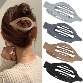 Canitor Flat Hair Clips for Women Flat Claw Clips for Thick Thin Hair French Clips for Girls Hair Accessories for Women Duck Billed Alligator Hair Clips