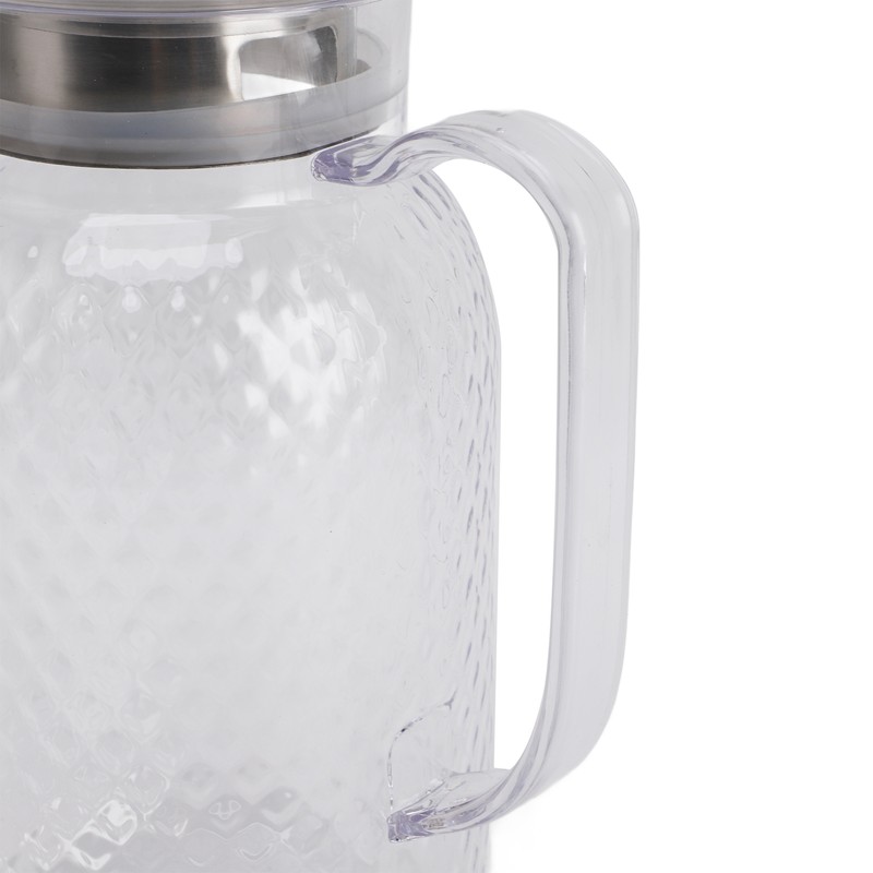 Water Pitcher with Lid and Handle 1500ml Acrylic Heat Resistant