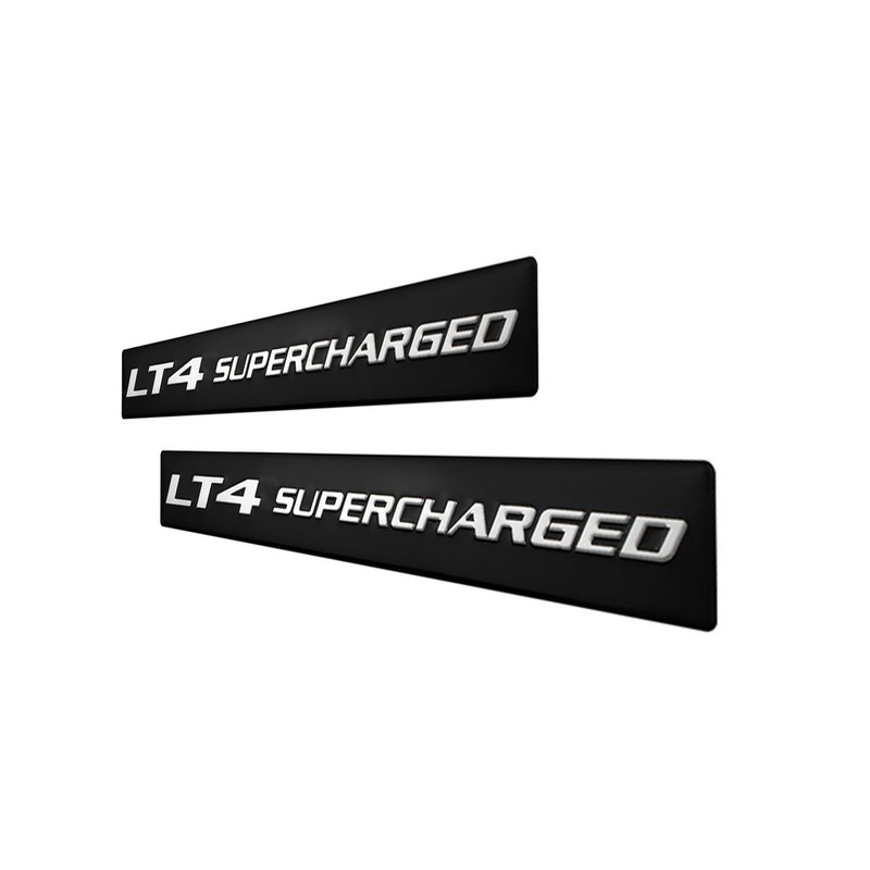 ERPART LT4 Supercharged Silver on Black Highly Polished Real Aluminum
