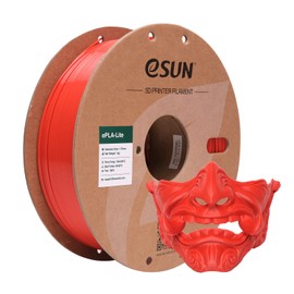 eSUN PLA Filament 1.75mm, High Toughness 3D Printer Filament Upgraded PLA Filament, Dimensional Accuracy +/- 0.03mm, 1KG Cardboard Spool (2.2 LBS) 3D Printing Filament for 3D Printers, Red