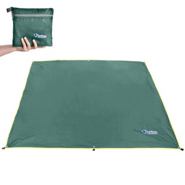 TRIWONDER Tent Tarpaulin, Camping Tarp, Tarp for Hammock, Waterproof Rain Cover, Sun Protection, Picnic Blanket for Outdoor Camping (Green, M - 80 x 220 cm)