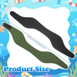 Jamntower 6 Pcs Quality Swimming Headbands Multicolor Swimming Headbands Large Ear Bands Safety Ear Protection Pool Summer (Dark)