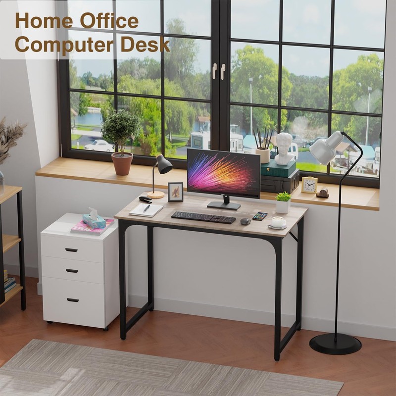 FDW 39 inches Computer Desk, Modern Simple Style Desk for