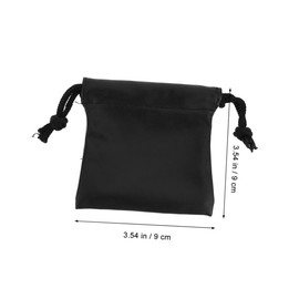PACKOVE 10pcs Watch Pouches Storage Bag Pu Leather Drawstring Jewelry Organizer Travel Watch Band Storage Container