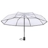 VALICLUD Folding Umbrella Automatic Transparent Umbrella Automatic Open Folding Umbrella