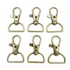 25pcs 3/4 Inch Inside Diameter D-Ring Lobster Clasp Claw Swivel