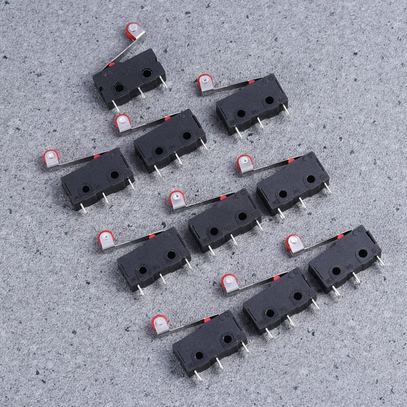 10 Pieces Micro Momentary Hinge Roller Lever Arm SPDT Micro