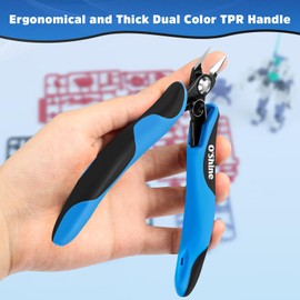 O’Shine Double-edged Sprue Cutter For Beginner, Sharp Model Nippers For Plastic Models, Gunpla Gundam Hobby Model Kit Nippers Clippers, A Plastic Sheath Included