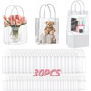 30 Pzs Bolsas de Regalo Transparente de PVC con Asas,