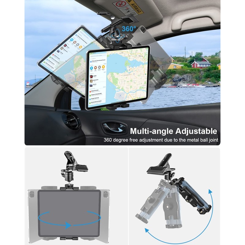 phichy Sun Visor Car Tablet Holder